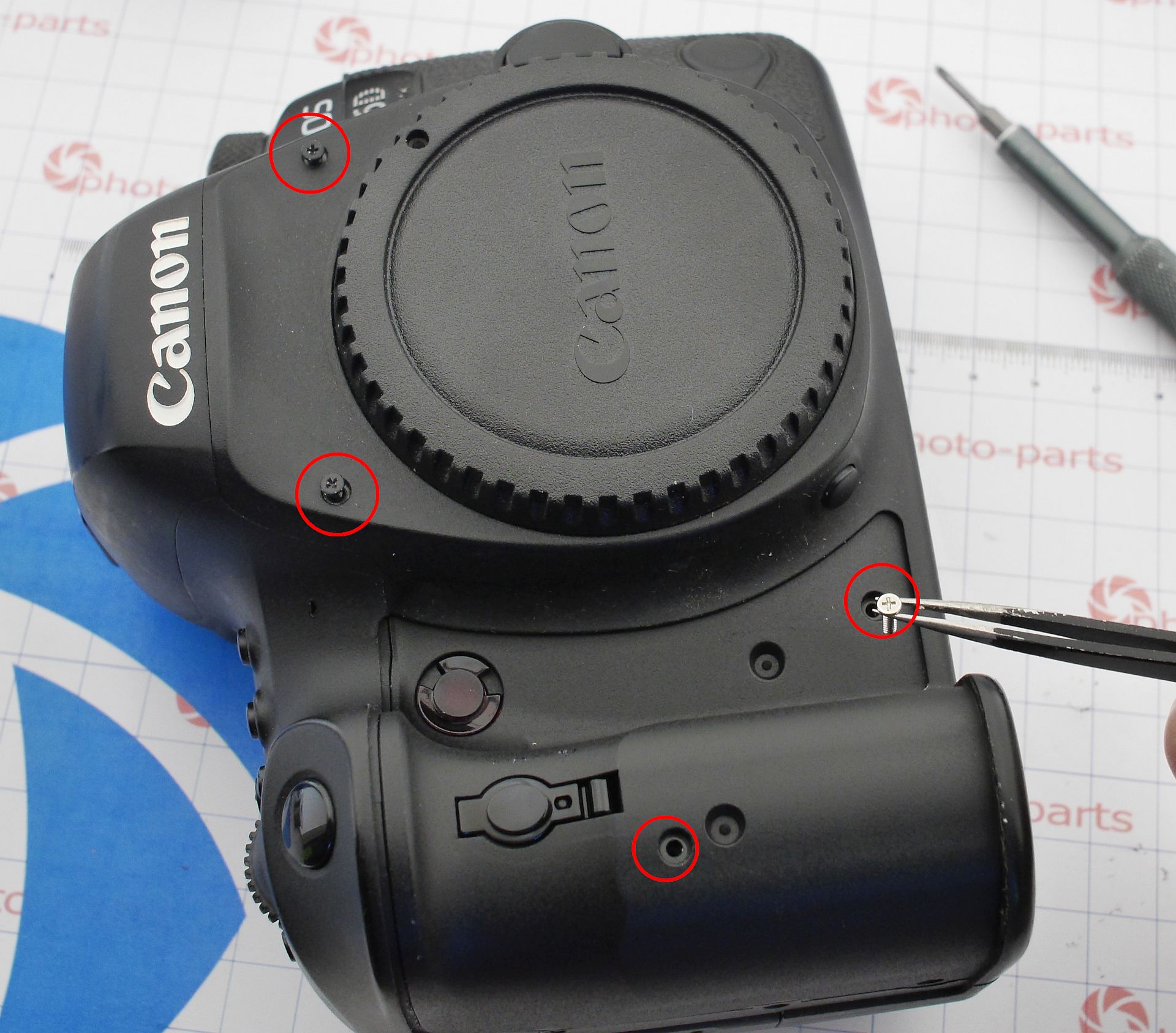 Canon 6D mark II - разборка с мистическим ремонтом после попадания воды